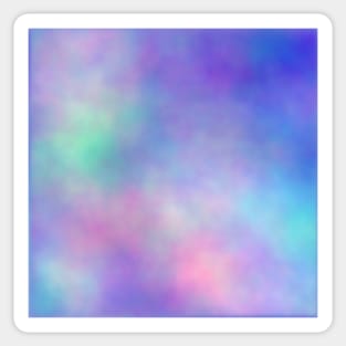 Blue Pink Mist Design Sticker